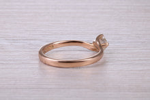 Load image into Gallery viewer, Natural Diamond set Twist Shank set 18ct Rose Gold Ring