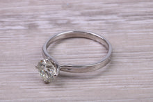 Load image into Gallery viewer, 1.47 Carat Natural Round cut Diamond set Platinum Solitaire
