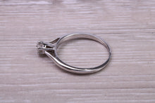 Load image into Gallery viewer, Quarter carat Petite and Simple Diamond set 18ct White White Gold Solitaire