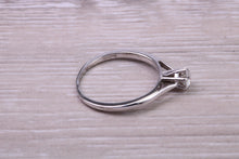 Load image into Gallery viewer, Quarter carat Petite and Simple Diamond set 18ct White White Gold Solitaire