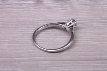 Load image into Gallery viewer, Quarter carat Petite and Simple Diamond set 18ct White White Gold Solitaire