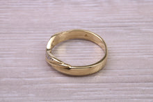 Load image into Gallery viewer, Curved Diamond set 18ct Yellow Gold Ring