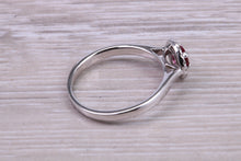 Load image into Gallery viewer, Ruby and Halo Diamond set White Gold Ring