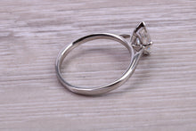 Load image into Gallery viewer, Marquise cut One carat Moissanite Diamond Solitaire set in Platinum