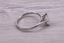 Load image into Gallery viewer, Marquise cut One carat Moissanite Diamond Solitaire set in Platinum
