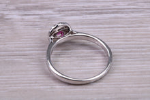Load image into Gallery viewer, Ruby and Halo Diamond set White Gold Ring