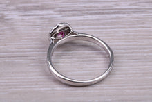 Load image into Gallery viewer, Ruby and Halo Diamond set White Gold Ring