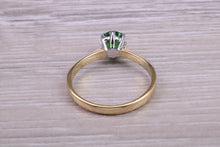 Load image into Gallery viewer, Natural Tsavorite Gemstone Solitaire Ring. 18ct Yellow and White Gold. Ideal birthday or Anniversary Gift, Promise, Dress or Statement Ring.