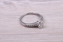 Load image into Gallery viewer, Beautiful Half carat Diamond set 18ct White Gold Engagement Ring