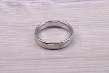 Load image into Gallery viewer, Half Circle Round Brilliant cut Diamonds set in 18ct White Gold Band