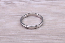 Load image into Gallery viewer, Half Circle Diamond set 18ct White Gold Band