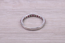 Load image into Gallery viewer, Stunning Ruby and Diamond set 18ct White Gold Eternity Ring