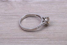 Load image into Gallery viewer, 0.95 carat Beautiful Diamond set Platinum Engagement Ring