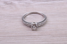 Load image into Gallery viewer, Beautiful Half carat Diamond set 18ct White Gold Engagement Ring
