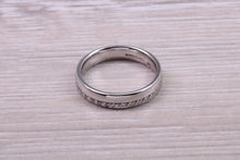 Load image into Gallery viewer, Half Circle Round Brilliant cut Diamonds set in 18ct White Gold Band