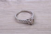 Load image into Gallery viewer, 0.95 carat Beautiful Diamond set Platinum Engagement Ring