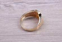 Load image into Gallery viewer, One carat Natural Oval cut Yellow Sapphire Gents Yellow Gold Ring, British Hallmarked