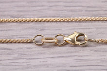 Load image into Gallery viewer, Quarter carat Simple Diamond Solitaire set Yellow Gold Necklace, F VS Graded Natural Diamond, British Hallmarked, Choice of Chain Lengths