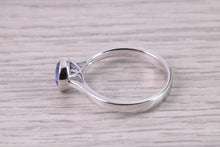 Load image into Gallery viewer, 1.15 carat All Natural None Heat Treated Beautiful Blue Sapphire set 18ct White Gold Ring, Certified Sapphire