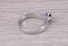 Load image into Gallery viewer, 1.15 carat All Natural None Heat Treated Beautiful Blue Sapphire set 18ct White Gold Ring, Certified Sapphire