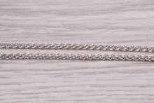 Load image into Gallery viewer, 0.42 carat Simple Diamond Solitaire set 18ct White Gold Necklace, British Hallmarked, Nice Sturdy Good Quality Chain