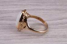 Load image into Gallery viewer, Large Fiery Natural Opal set Yellow Gold Ring, British Hallmarked