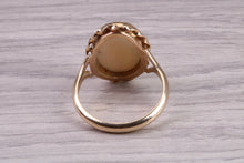 Load image into Gallery viewer, Large Fiery Natural Opal set Yellow Gold Ring, British Hallmarked