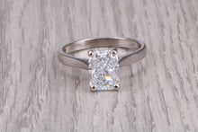 Load image into Gallery viewer, Two carat D VS 1 Graded Certified Radiant cut Diamond set Solitaire