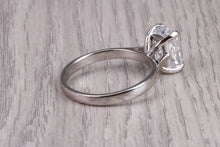 Load image into Gallery viewer, Two carat D VS 1 Graded Certified Radiant cut Diamond set Solitaire