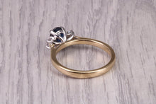 Load image into Gallery viewer, Traditional Sapphire and Diamond Two Tone Trilogy Ring, Made From 18ct Yellow and Platinum