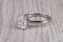 Load image into Gallery viewer, Two carat D VS 1 Graded Certified Radiant cut Diamond set Solitaire