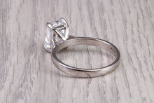 Load image into Gallery viewer, Two carat D VS 1 Graded Certified Radiant cut Diamond set Solitaire