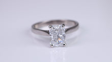 Load image into Gallery viewer, Two carat D VS 1 Graded Certified Radiant cut Diamond set Solitaire