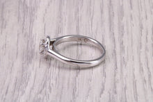 Load image into Gallery viewer, Dainty Halo Diamond set Engagement Ring, GIA Certified Diamond