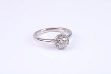 Load image into Gallery viewer, Dainty Halo Diamond set Engagement Ring, GIA Certified Diamond