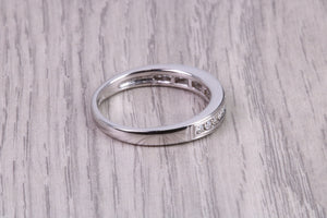 Third of a carat Round cut Diamonds Channel set Band, Made From 18ct Gold