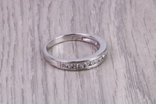 Load image into Gallery viewer, Third of a carat Round cut Diamonds Channel set Band, Made From 18ct Gold
