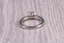 Load image into Gallery viewer, Classic 0.35 carat Natural Diamond set Platinum Solitaire