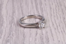 Load image into Gallery viewer, Classic 0.35 carat Natural Diamond set Platinum Solitaire