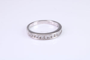 Third of a carat Round cut Diamonds Channel set Band, Made From 18ct Gold