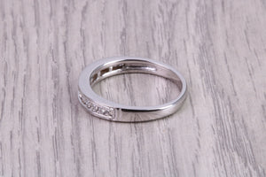 Third of a carat Round cut Diamonds Channel set Band, Made From 18ct Gold