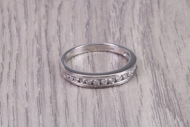 Third of a carat Round cut Diamonds Channel set Band, Made From 18ct Gold