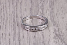 Load image into Gallery viewer, Third of a carat Round cut Diamonds Channel set Band, Made From 18ct Gold