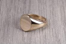 Load image into Gallery viewer, Chunky Oval Yellow Gold Signet Ring, Made from Solid Cast Gold, British Hallmarked
