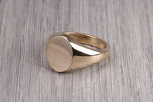 Load image into Gallery viewer, Chunky Oval Yellow Gold Signet Ring, Made from Solid Cast Gold, British Hallmarked