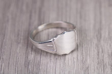 Load image into Gallery viewer, Shield Shaped Signet Ring, Available in your choice of precious metals
