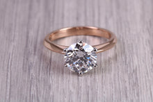 Load image into Gallery viewer, D Internally Flawless Two carat Certified Round cut Diamond set Solitaire