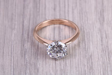 Load image into Gallery viewer, D Internally Flawless Two carat Certified Round cut Diamond set Solitaire