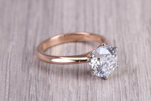 Load image into Gallery viewer, D Internally Flawless Two carat Certified Round cut Diamond set Solitaire