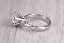 Load image into Gallery viewer, D colour Two carat Certified Round cut Lab Diamond set Platinum Solitaire